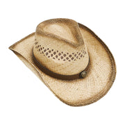 No. 71 Raffia Straw Cowboy Hat with Concho Band
