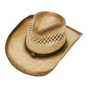 No. 71 Raffia Straw Cowboy Hat with Concho Band