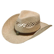 No. 71 Raffia Straw Cowboy Hat with Concho Band