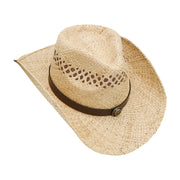 No. 71 Raffia Straw Cowboy Hat with Concho Band