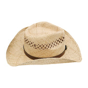 No. 71 Raffia Straw Cowboy Hat with Concho Band