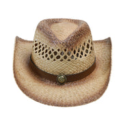 No. 71 Raffia Straw Cowboy Hat with Concho Band