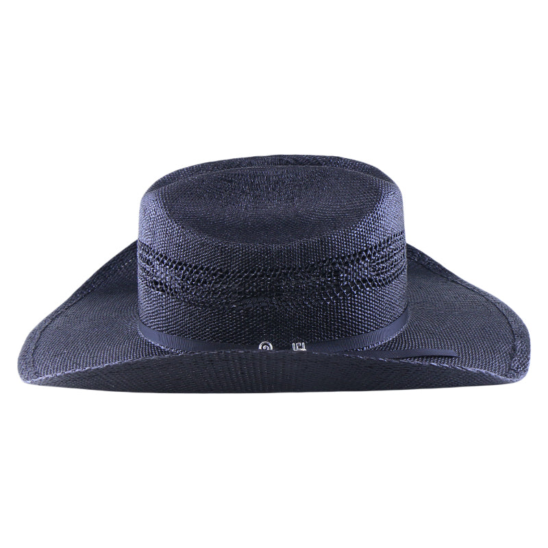 Woven Paper Straw Cowboy Fedora Hat Handwoven Stiff Brim Western Style Roll Brim Sun Hat for Men and Women