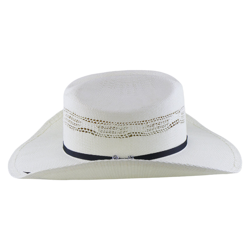 Woven Paper Straw Cowboy Fedora Hat Handwoven Stiff Brim Western Style Roll Brim Sun Hat for Men and Women