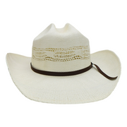 No. 757 Paper Straw Cowboy Hat with Vented Crown