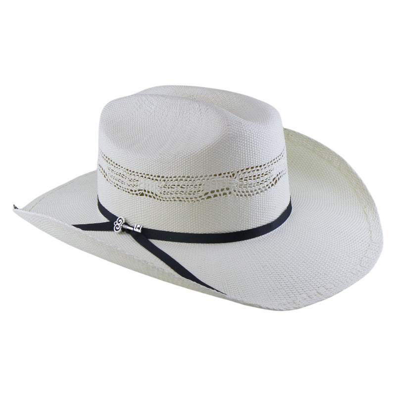 Woven Paper Straw Cowboy Fedora Hat Handwoven Stiff Brim Western Style Roll Brim Sun Hat for Men and Women