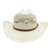No. 777 Paper Straw Cowboy Hat with Vented Crown
