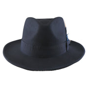 No. 782 Polyester Felt Fedora Hat with Feather Accent