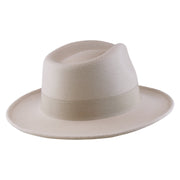 No. 782 Polyester Felt Fedora Hat with Feather Accent