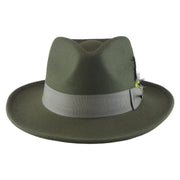 No. 782 Polyester Felt Fedora Hat with Feather Accent