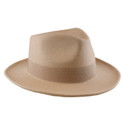 No. 782 Polyester Felt Fedora Hat with Feather Accent
