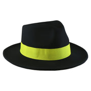 No. 782 Polyester Felt Fedora Hat with Feather Accent