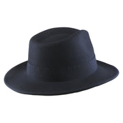 No. 782 Polyester Felt Fedora Hat with Feather Accent