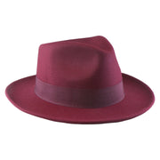 No. 782 Polyester Felt Fedora Hat with Feather Accent