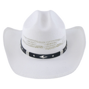 No. 785 Paper Straw Cowboy Hat with Studded Band