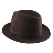 No. 808 100% Wool Felt Fedora with Grosgrain Band