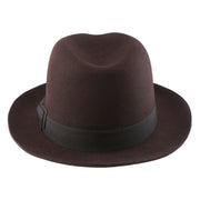 No. 808 100% Wool Felt Fedora with Grosgrain Band