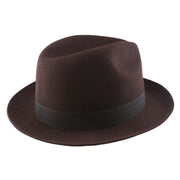 No. 808 100% Wool Felt Fedora with Grosgrain Band