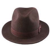 No. 808 100% Wool Felt Fedora with Grosgrain Band