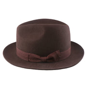 No. 808 100% Wool Felt Fedora with Grosgrain Band