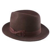 No. 808 100% Wool Felt Fedora with Grosgrain Band
