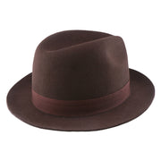 No. 808 100% Wool Felt Fedora with Grosgrain Band