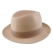 No. 808 100% Wool Felt Fedora with Grosgrain Band