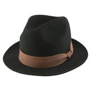 No. 808 100% Wool Felt Fedora with Grosgrain Band