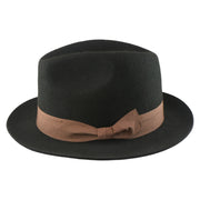No. 808 100% Wool Felt Fedora with Grosgrain Band