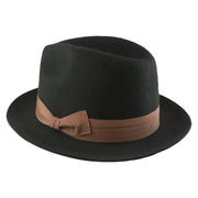 No. 808 100% Wool Felt Fedora with Grosgrain Band