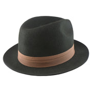 No. 808 100% Wool Felt Fedora with Grosgrain Band