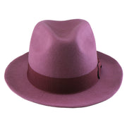 No. 808 100% Wool Felt Fedora with Grosgrain Band