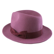 No. 808 100% Wool Felt Fedora with Grosgrain Band