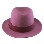 No. 808 100% Wool Felt Fedora with Grosgrain Band