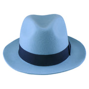 No. 808 100% Wool Felt Fedora with Grosgrain Band