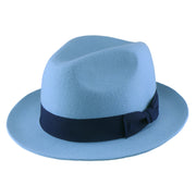 No. 808 100% Wool Felt Fedora with Grosgrain Band