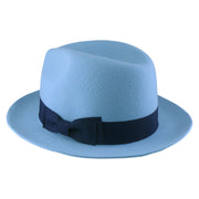 No. 808 100% Wool Felt Fedora with Grosgrain Band