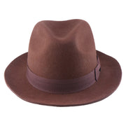 No. 808 100% Wool Felt Fedora with Grosgrain Band