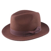 No. 808 100% Wool Felt Fedora with Grosgrain Band