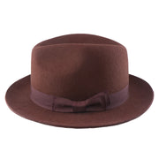 No. 808 100% Wool Felt Fedora with Grosgrain Band