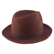 No. 808 100% Wool Felt Fedora with Grosgrain Band