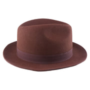 No. 808 100% Wool Felt Fedora with Grosgrain Band