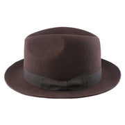 No. 808 100% Wool Felt Fedora with Grosgrain Band
