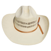 No. 819 Paper Straw Cowboy Hat with Vented Crown