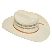 No. 819 Paper Straw Cowboy Hat with Vented Crown