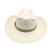 No. 823 Paper Straw Cowboy Hat with Studded Band