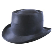 No. 862 Polyester Felt Pork Pie Hat with Feather Accent