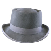 No. 862 Polyester Felt Pork Pie Hat with Feather Accent
