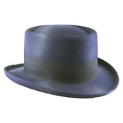 No. 862 Polyester Felt Pork Pie Hat with Feather Accent