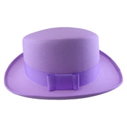 No. 904 Polyester Slanted Top Hat with Grosgrain Band